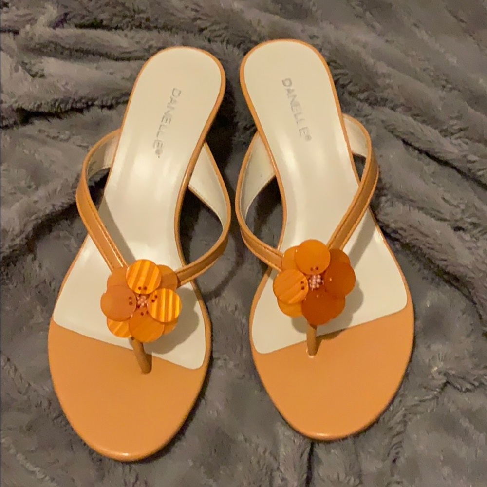 Orange shoes. Size 7
